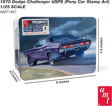 AMT 1970 Dodge Challenger USPS 1:25 Scale Model Kit