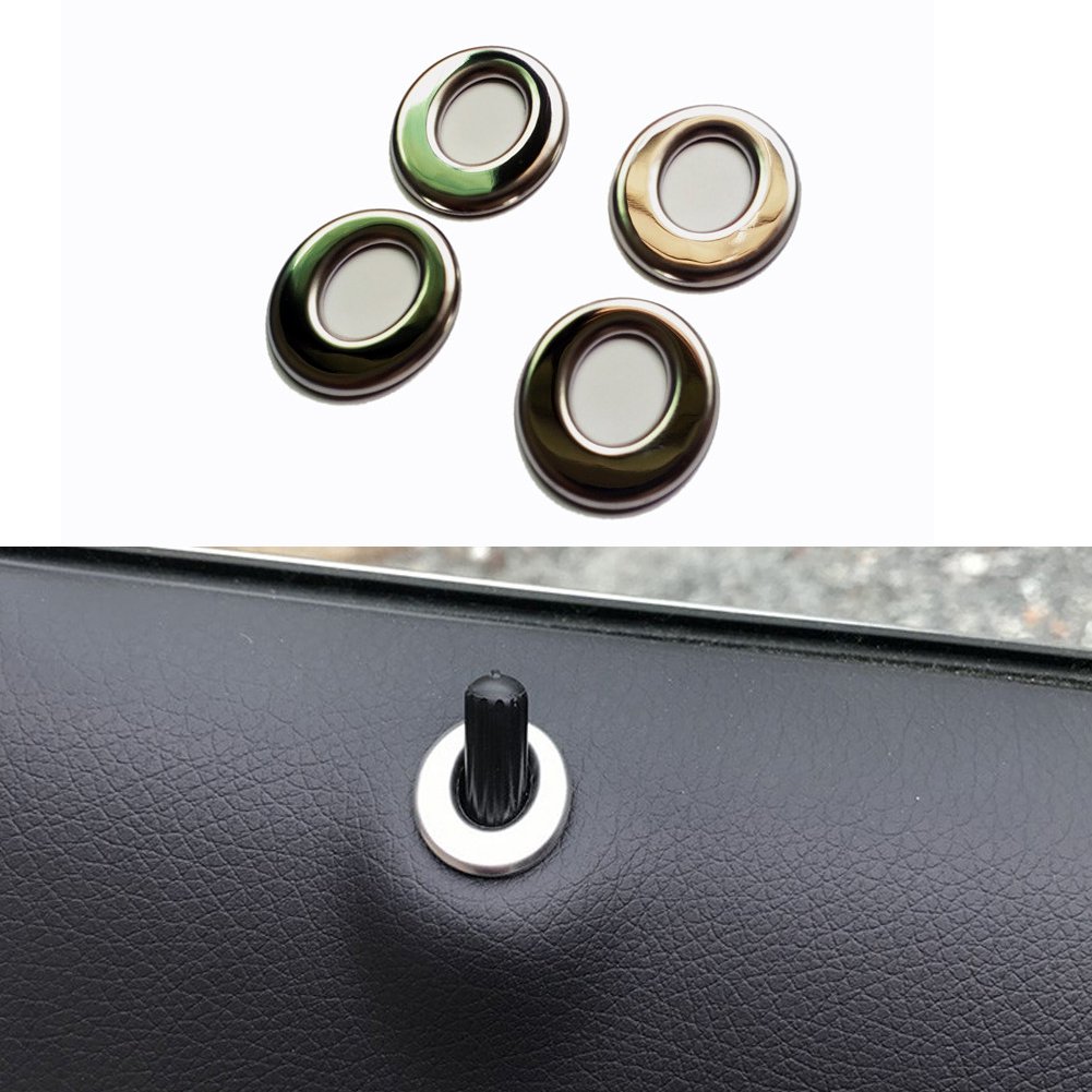Angelguoguo 4 pcs Metal Screw Thread Style Car Modified Door Bolt Lock Pin Switch for Mercedes Benz A B GLA CLA GLK ML CLS/E (2009-2015) Class