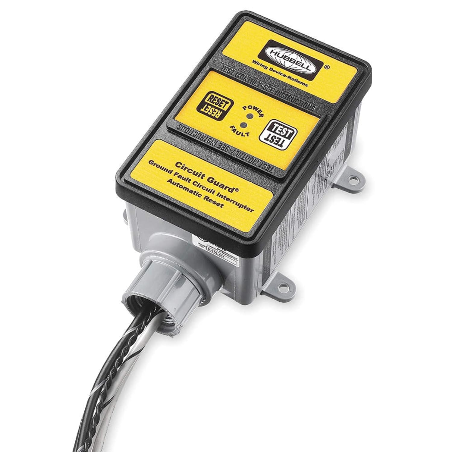 Hubbell GFHW23105 Hard Wired GFCI, Auto Set, 30 amp, 240V