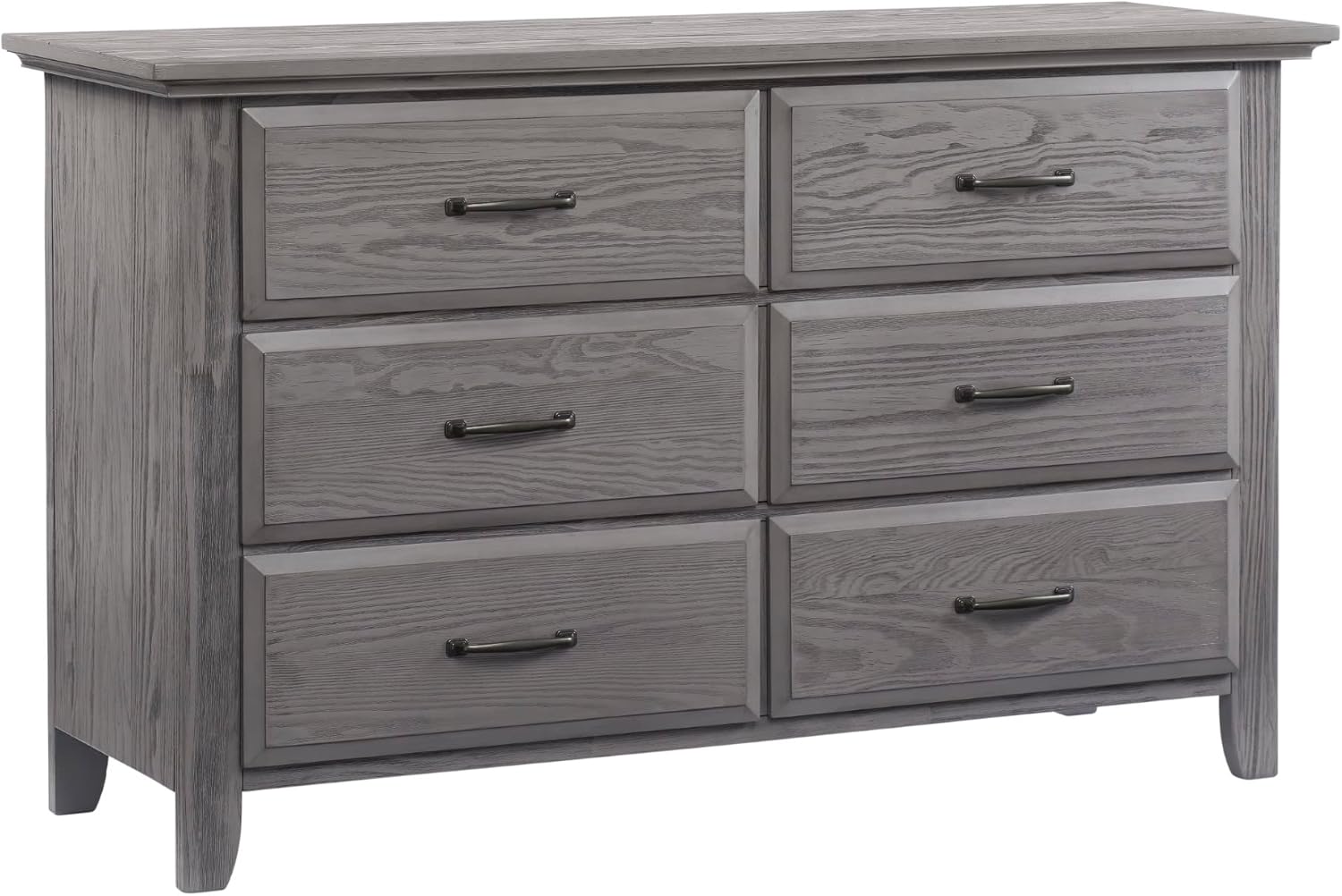 Soho Baby Chandler Premium 6-Drawer Dresser, Graphite Gray, GreenGuard Gold Certified