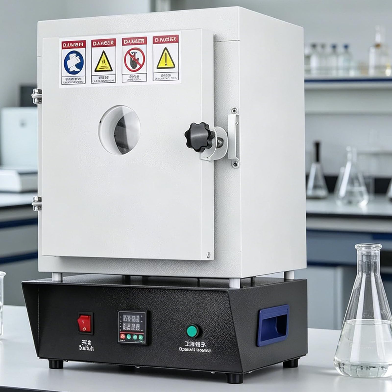 LSBHPPD 1750w Electric Kiln, Enclosed Muffle Furnace, Kiln for Pottery at Home, Heating Oven for Industrial and Lab, 1150℃ Metal Melting Furnace, For Dentistry, Jewelry Treatment