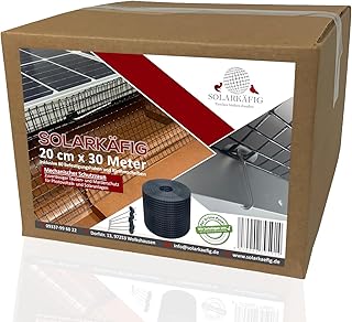 Solarkäfig Taubenabwehr für Solaranlagen 20cm x 30 Meter, VERZINKT (0% MwSt) Taubenschutz Vogelschutz PV-Anlage – Marderschutz Photovoltaik & Solarmodule - Langlebig, UV-beständig, einfache Montage