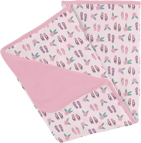 Miniatura 9 de KicKee Pants Manta estampada para cochecito de bebé, suavidad suprema para una manta de bebé definitiva, viscosa de tela de bambú, cómoda manta de