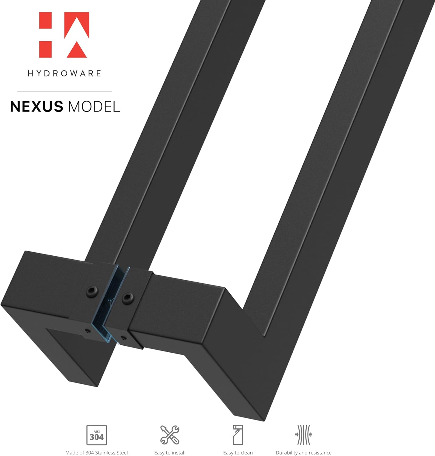 Modern Contemporary Long Stainless Steel Push Pull Door Handle for Home Entrance Glass Shower Wooden Barn & Office Store Shop Doors