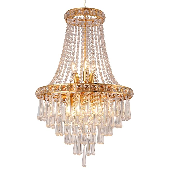 Buy Crystal Chandeliers for Foyer Entryway Luxury K9 Modern Chandelier