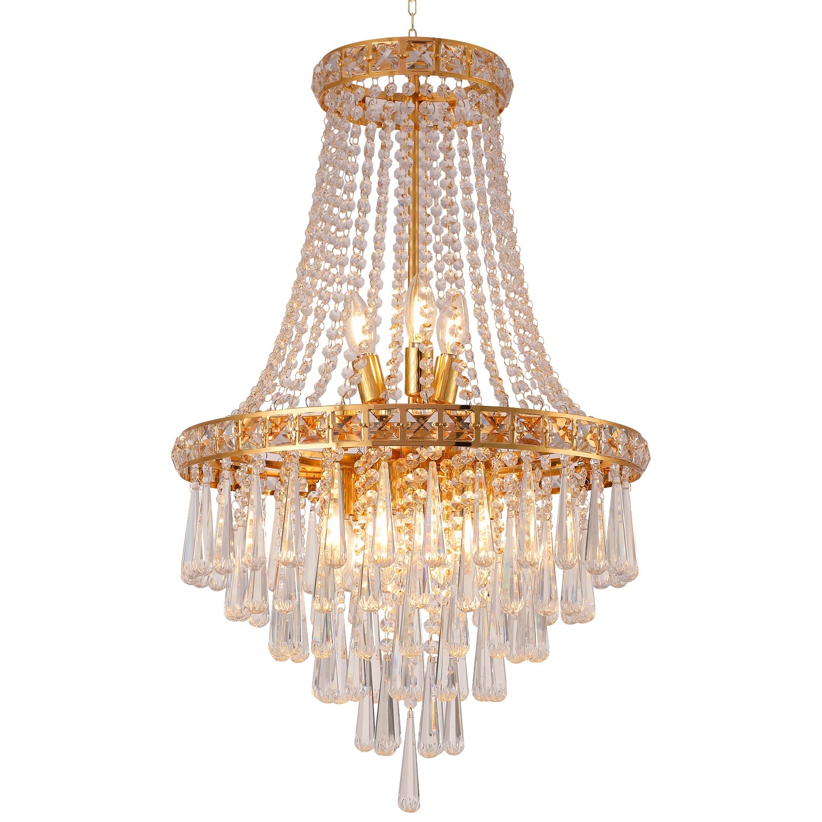 Buy SIKIBODS Crystal Chandeliers for Foyer Entryway Luxury K9 Modern
