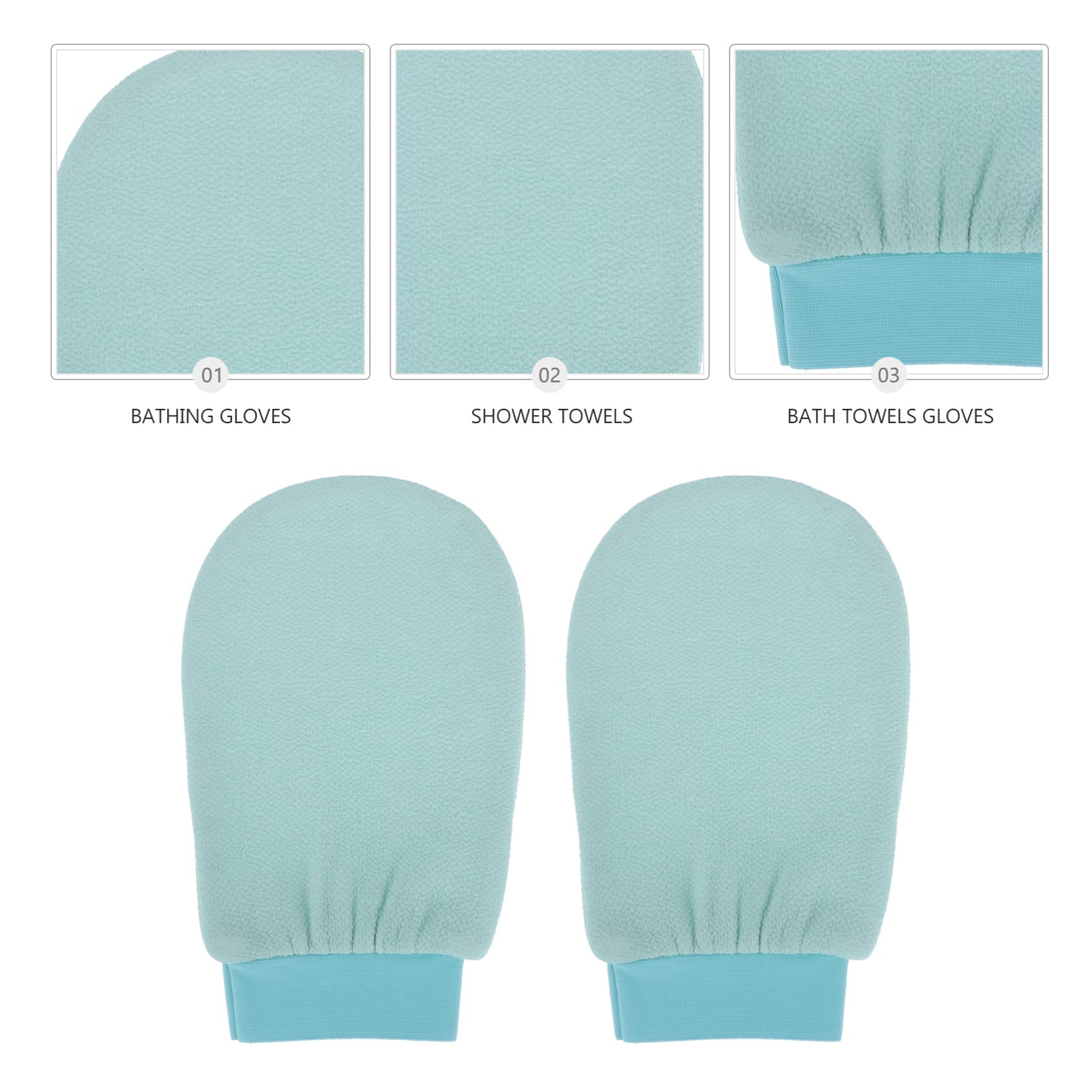 FRCOLOR 12pezzi Guanti Da Bagno Esfolianti Fibra Naturale Per Scrub Della Schiena e Del Corpo Panni Per La Pulizia Della Per e Relax