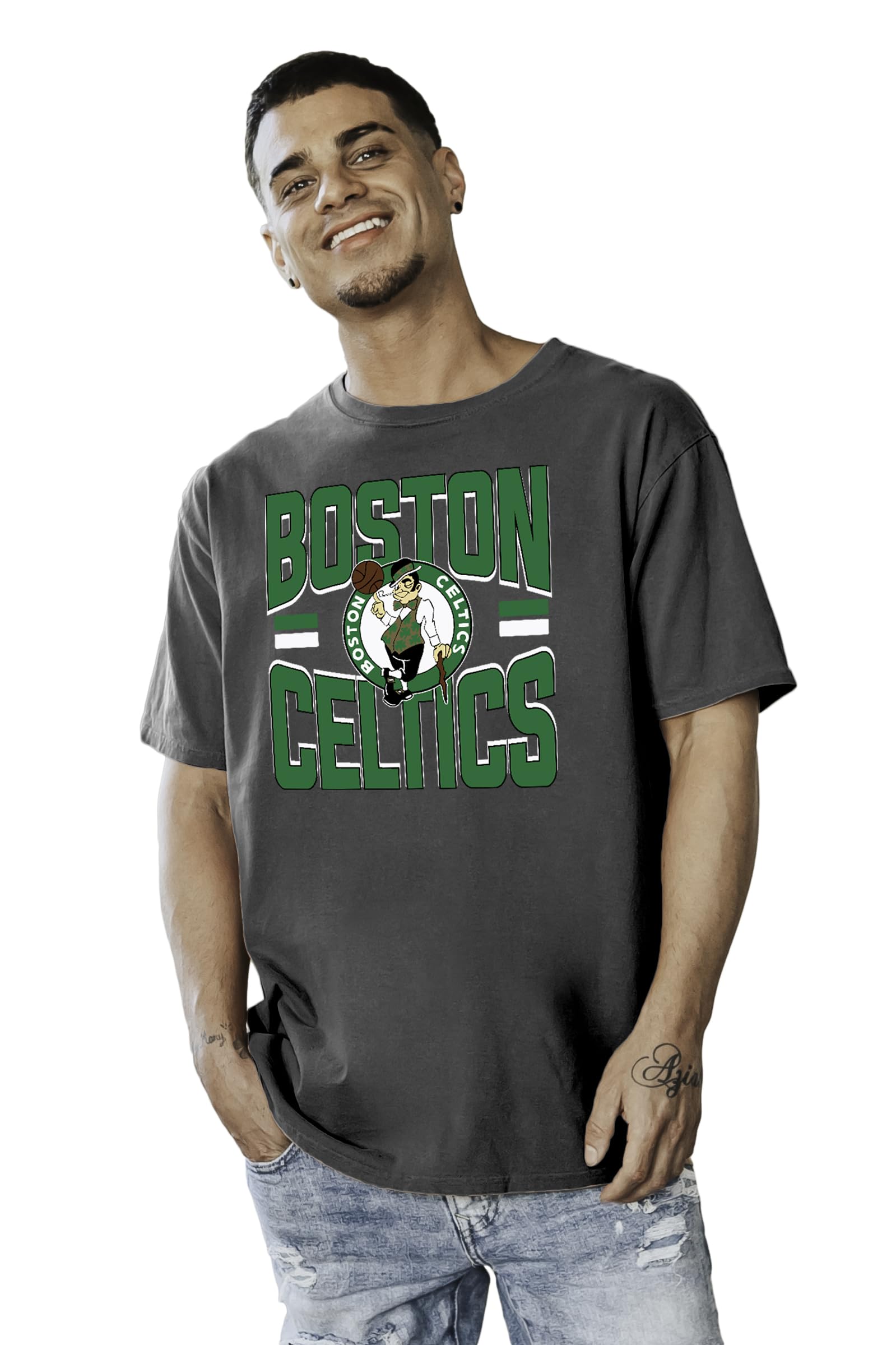 Blue 84 NBA Officially Licensed T-Shirt Ringspun Bold Black