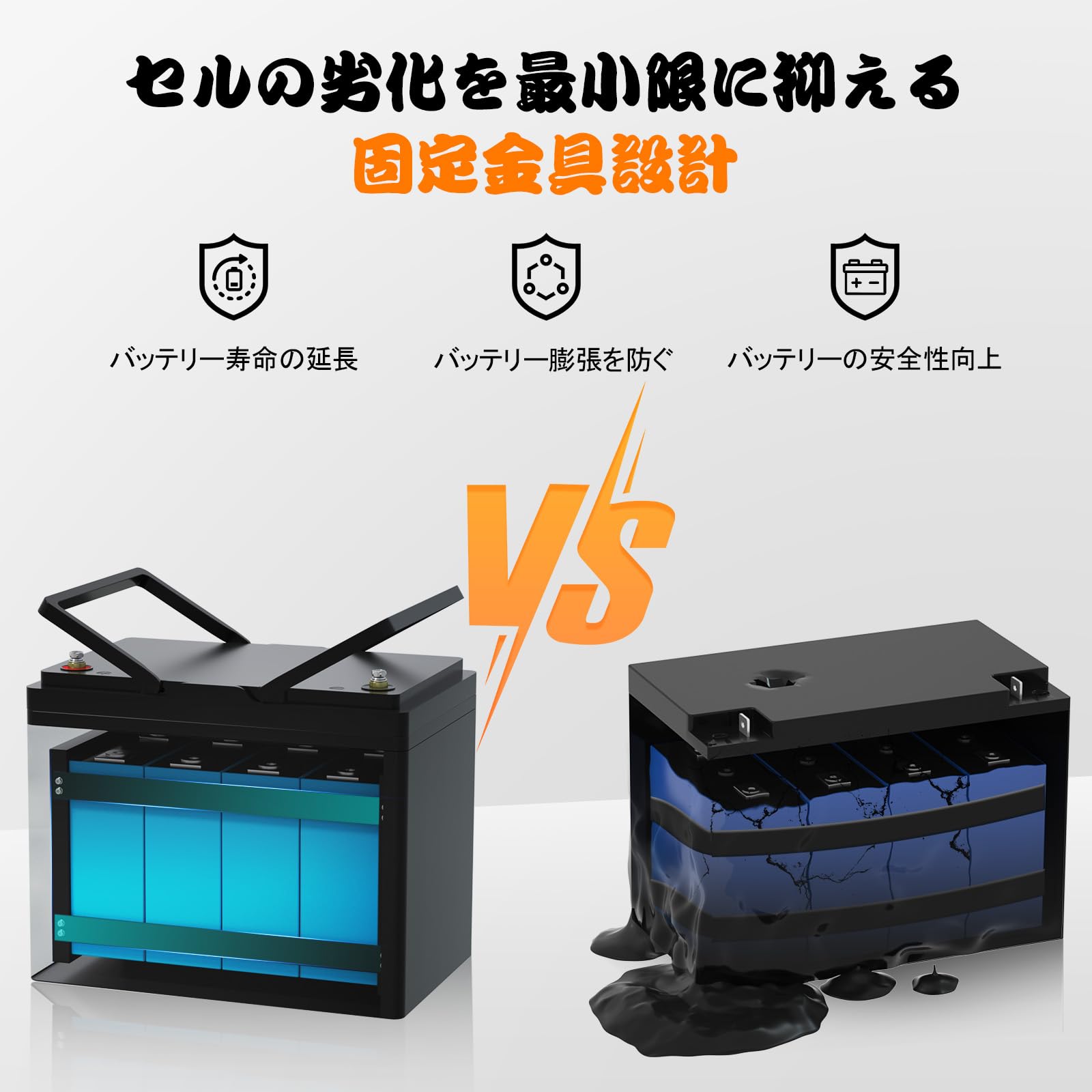 Amazon.co.jp: ECO-WORTHY 12V 100Ah リン酸鉄リチウムイオン