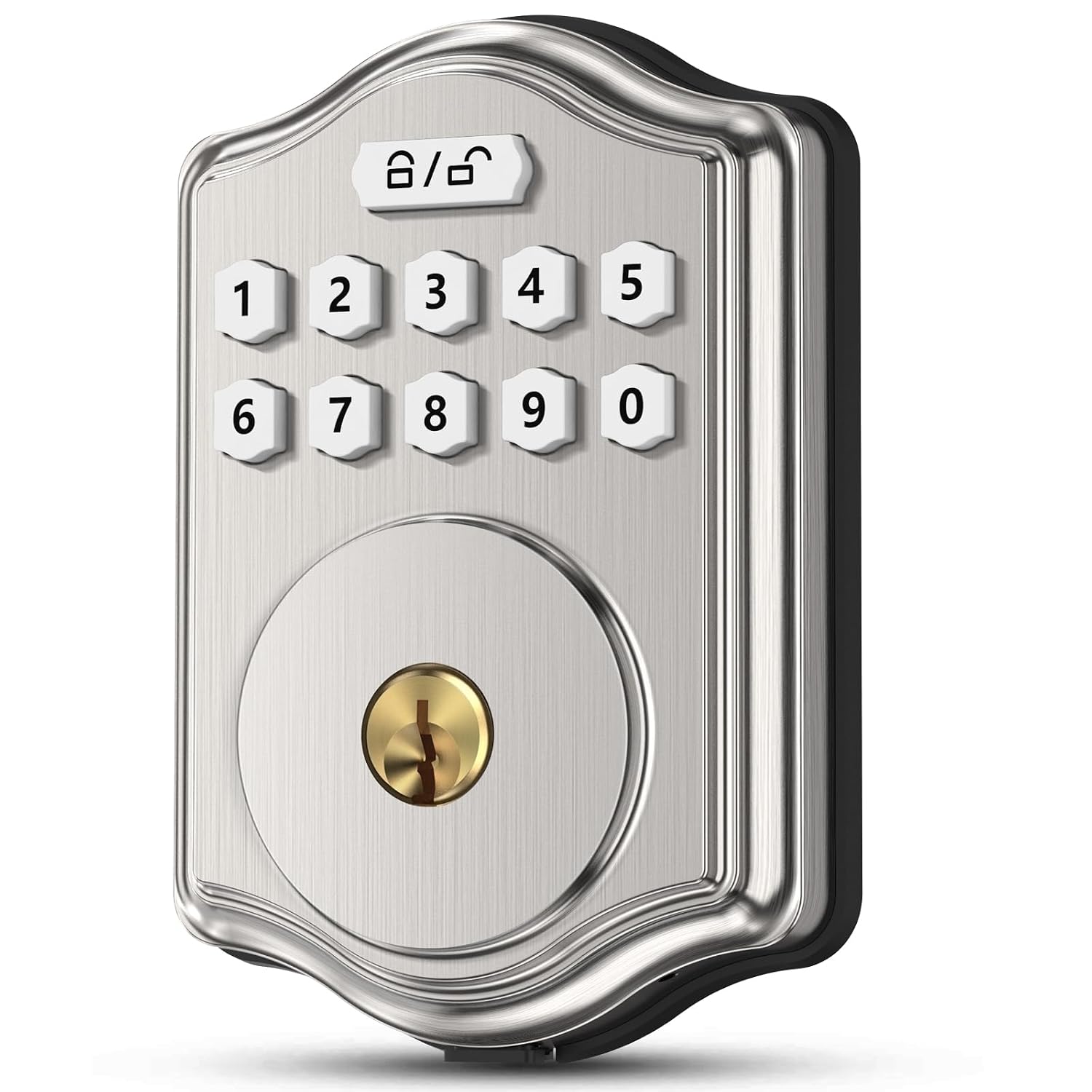Fingerprint Door Lock, Keyless Entry Door Lock with Code, Voice Guidance Electronic Keypad Deadbolt Smart Locks for Front ...