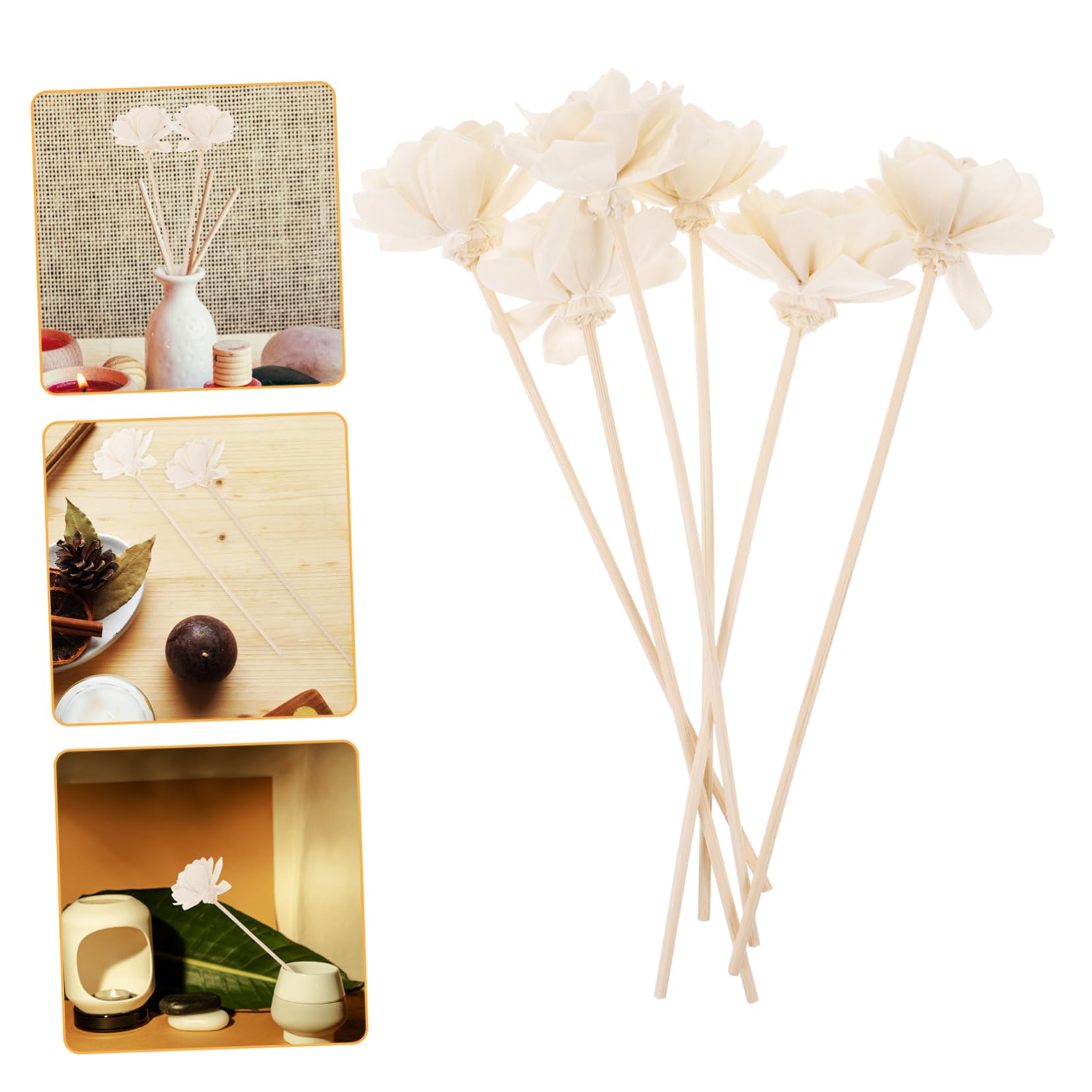 GALPADA 30stücke Duftstäbchen Dahlien Für Aromatherapie Dekorative Diffuser-Sticks Für Zuhause Natürliche Raumdüfte Und Entspannende