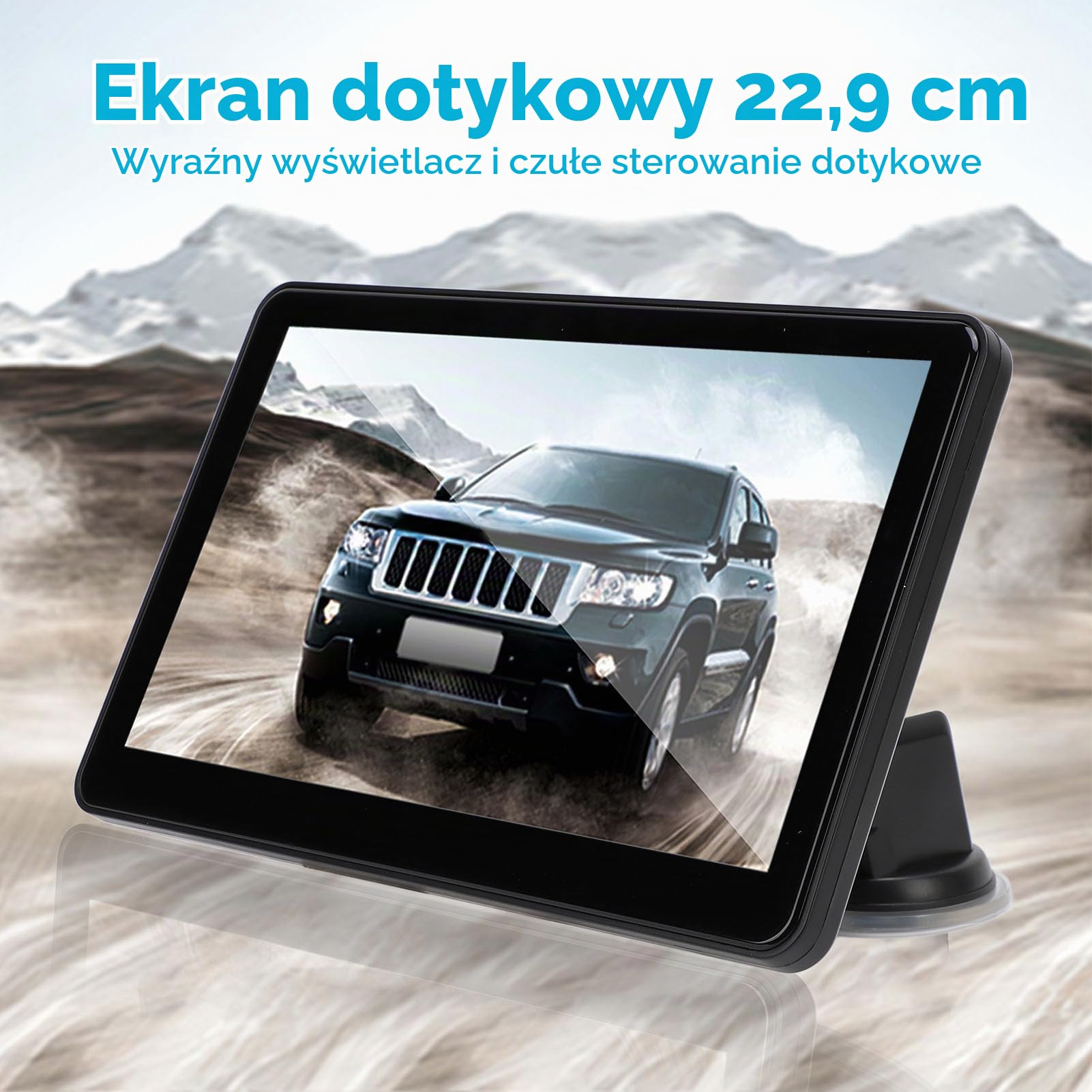 9-calowy System Nawigacji Samochodowej Auto 2,5D z Ekranem Dotykowym Nawigator Samochodowy do Samochodów Osobowych, Ciężarówek i Pojazdów Kempingowych [ulepszona nawigacja]