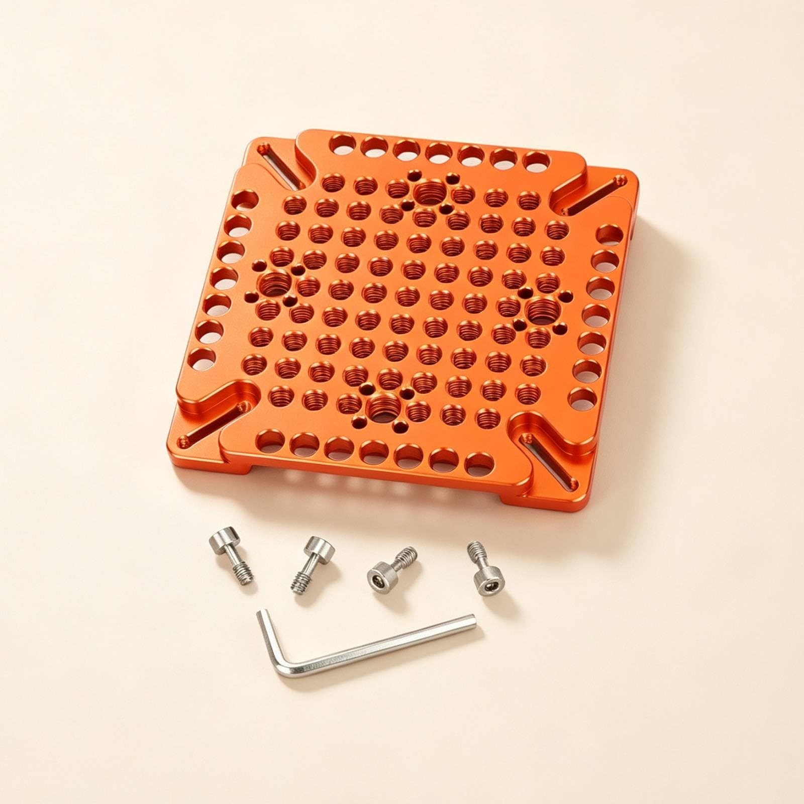 Piastra Standard di Montaggio per Schermi Compatta Staffa con Kit di Viti Compatibile Supporto per Professionisti Dell'immagine, Rig Fotografici