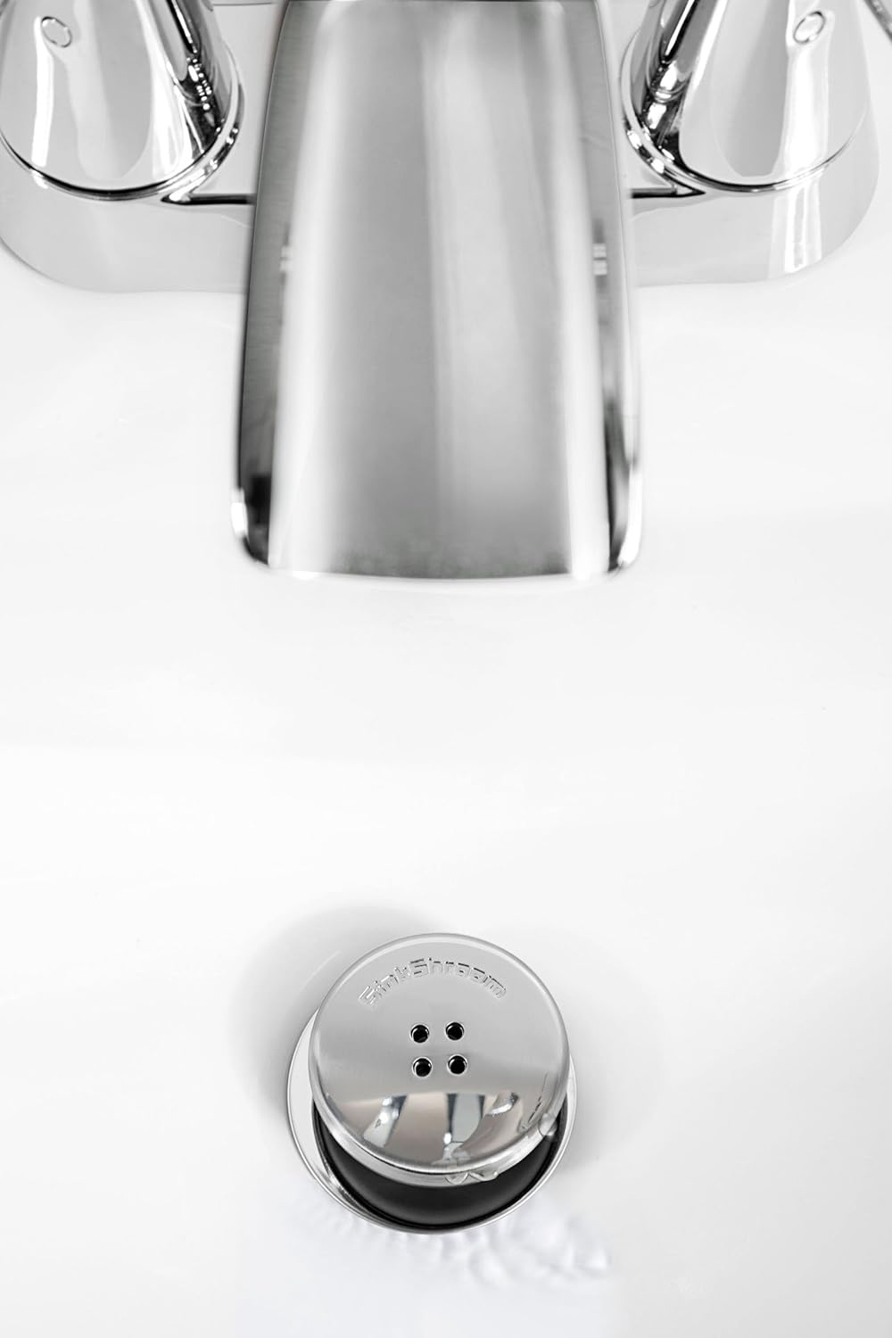 TubShroom and SinkShroom Drain Protectors Hair Catchers for Bathtubs and Sinks, Chrome - Image 6