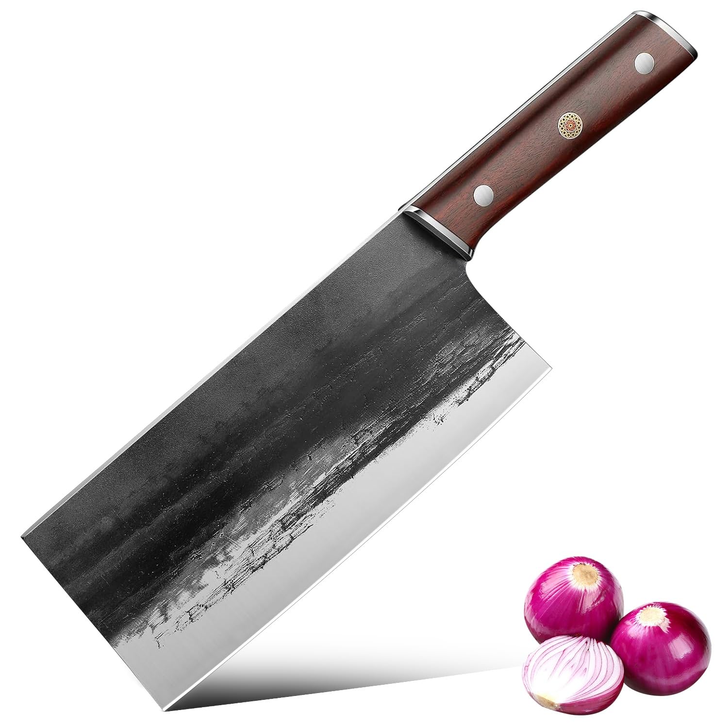 中華包丁 大きめ 鋼製 刃カバー付き Amazon.co.jp: VGTEN 中華包丁 中厚刃 刃渡り200mm 両刃 カーボン