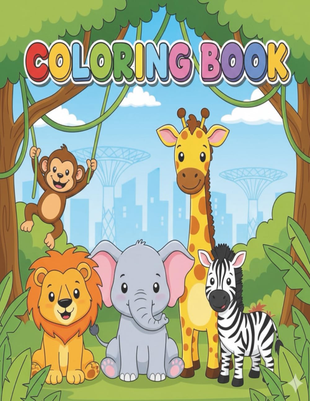 Toddler Coloring Book: Simple and Fun Designs for Kids: 100 Easy Coloring Pages for Boys and Girls, Great for Learning and Creativity, Large Print Designs