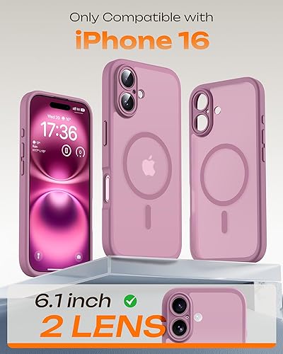 Miniatura 67 de TOCOL Funda magnética para iPhone 15 Pro Max, protección completa mejorada de la cámara, compatible con Magsafe, protección contra caídas, funda