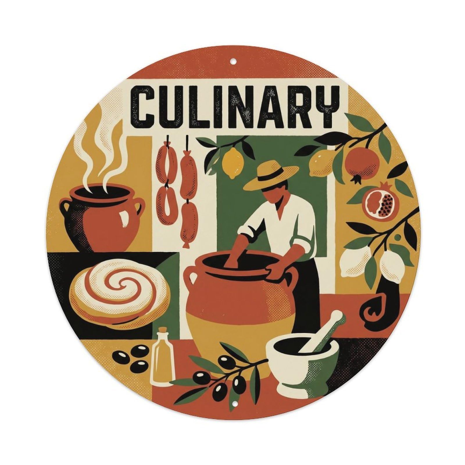 Mallorca Culinary Mediterranean Regional Culture Metal Tin Sign