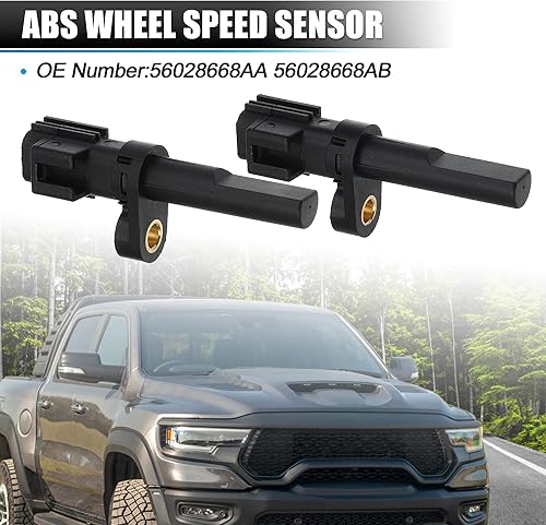 Miniatura 3 de X AUTOHAUX Sensor de velocidad de rueda ABS, sensor de freno trasero izquierdo o derecho, ubicación, apto para Ram 1500 2011-2012 para Dodge para