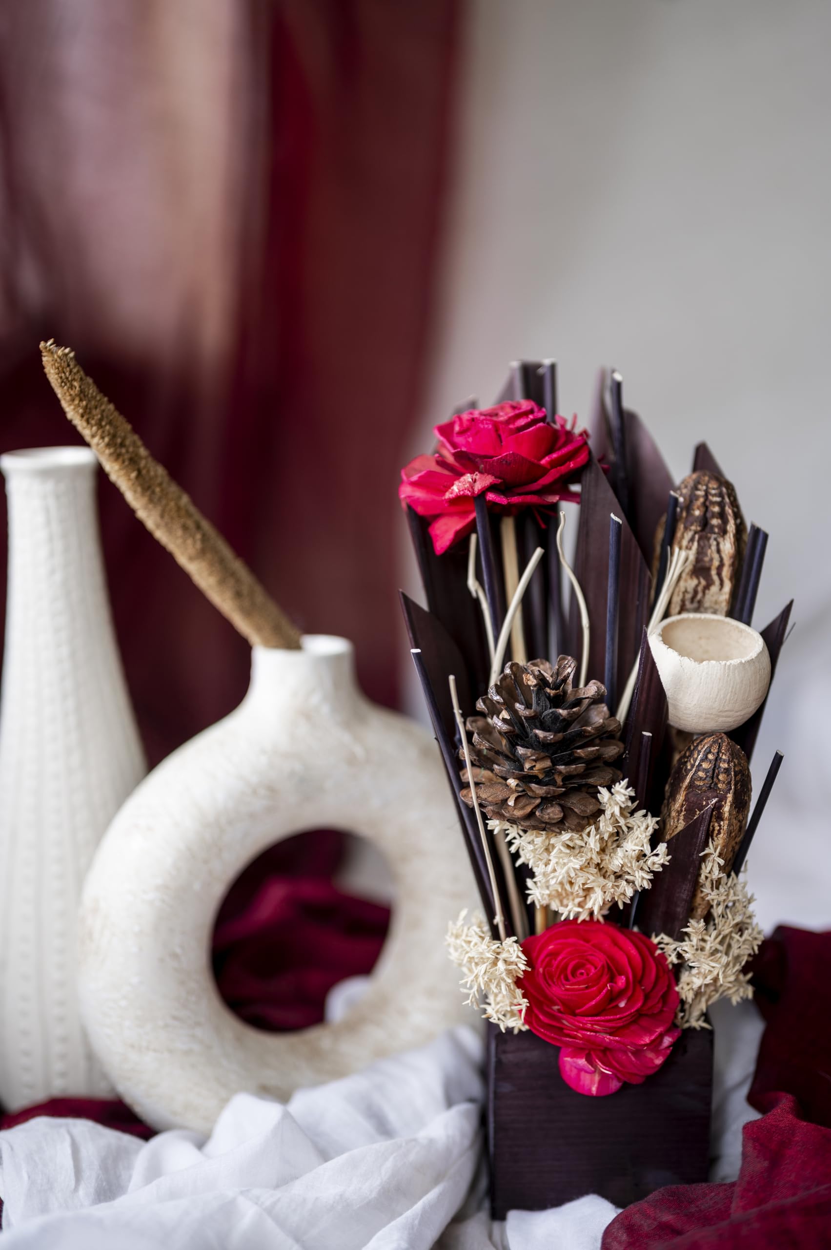 D'Flowerino Simply You Floural Bouquet- Eco Friendly Flower Bouquet - Natural Dry Flowers - Birthday Gift Item- Wedding Gift Item- Houewarming Gift Item- Office Space Beautifier-image-23