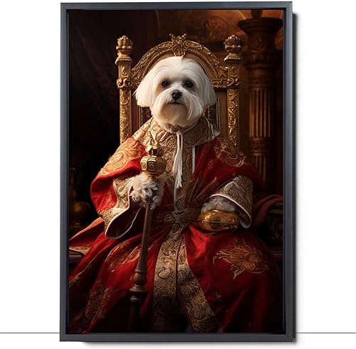 Miniatura 630 de Thuan Chow Chow Retrato de mascota con disfraz real de perro en un disfraz retrato de perro con vestimenta Retrato medieval de mascota retrato