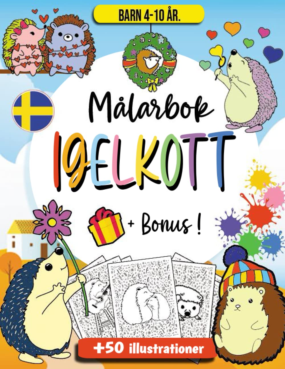 Buy Igelkott Målarbok för barn: Igelkott Aktiviteter för barn att