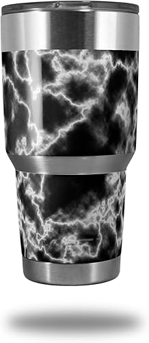 Calcomanía de piel para vaso Yeti Rambler de 30 onzas, color blanco eléctrico (vaso no incluido)