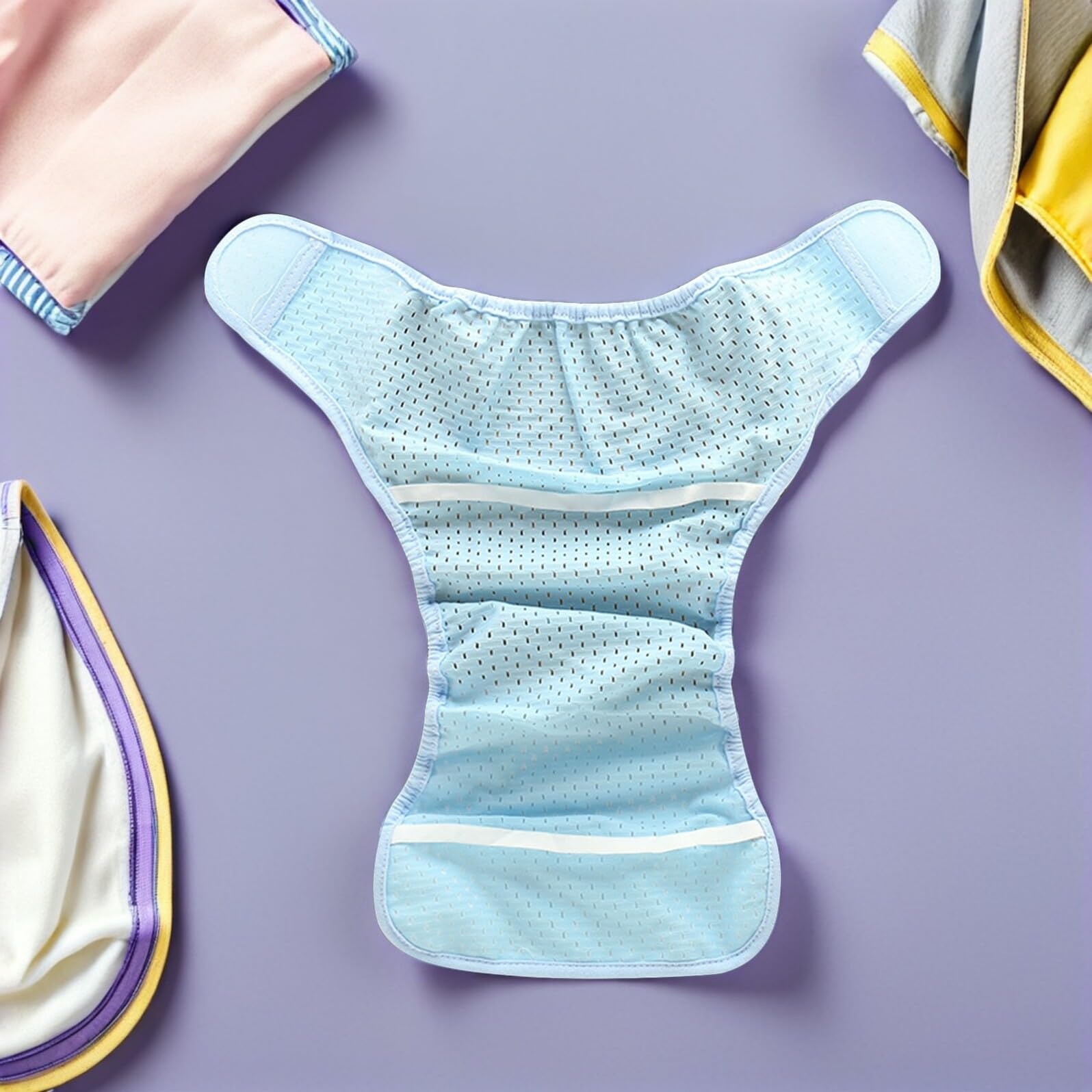 Toyvian Lot de 2 Culottes de Protection pour Bébé Taille S Maille Respirante et Élastique Couches Lavables Fraîches et Confortables pour -Né Adaptées à L'Été et Peau Sensible