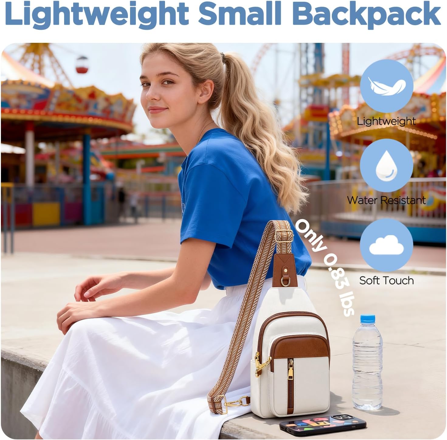 Anti Theft Crossbody Bags for Women RFID Sling Bag, Vegan Leather Cross Body Travel Purse for Women Men