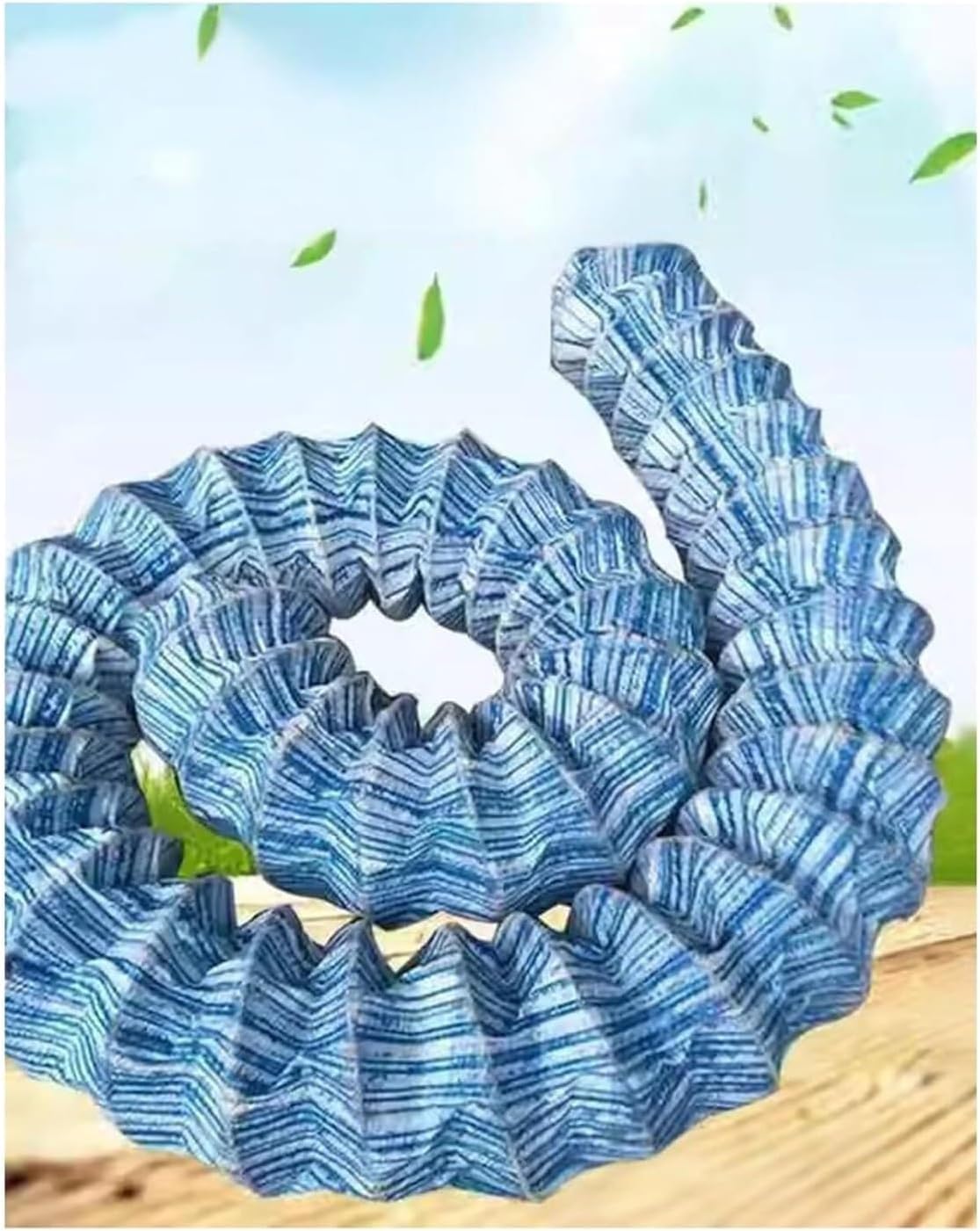 Vuiklcty 10Cm French Perforated Corrugated Drainage Pipes, Suitable For Landscaping(L900cm(29.5Ft))