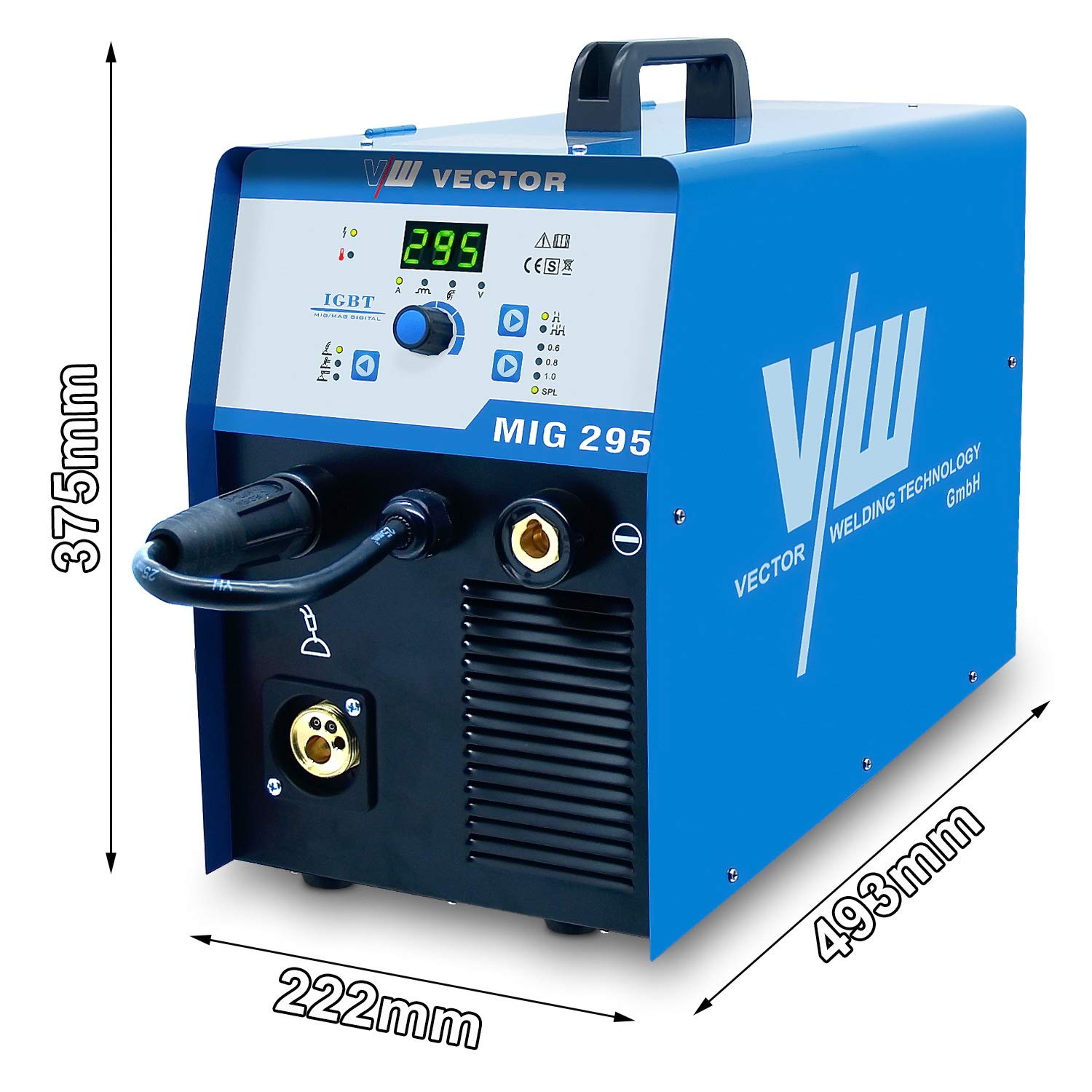 Spawarka Mig Mag spawarka gazów ochronnych spawarka drutu wype?nionego zestaw MIG MAG 5 kg drutu wype?nionego akcesoria firmy Vector Welding