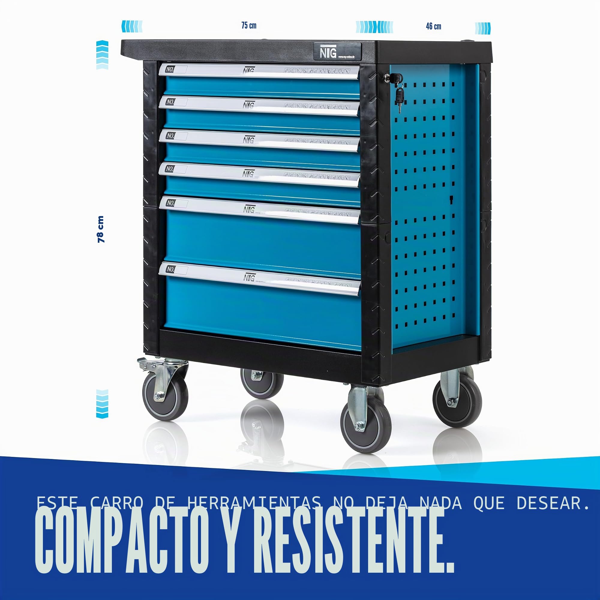NTG Carro de Herramientas para Taller con220 Piezas