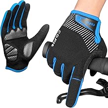 COFIT Gants de Cyclisme Antidérapants, Gants Unisexes à Doigt Complet Gants de Vélo à écran Tactile pour BMX ATV VTT, Course sur Route, Cyclisme, Escalade