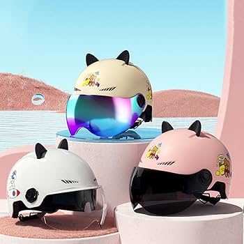 Amazon.co.jp: 可愛い 猫耳 半帽ヘルメット バイク用ヘルメット ハーフ Amazon.co.jp: 可愛い 猫耳 半帽ヘルメット バイク用ヘルメット ハーフ