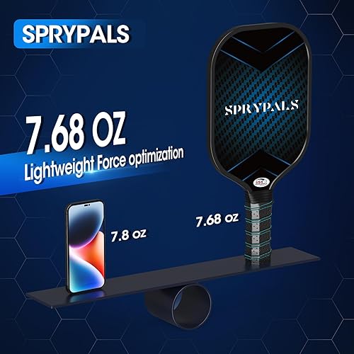 Miniatura 6 de Juego de 4 palas de pickleball con superficie de fibra de vidrio, 4 con 4 bolas, 4 toallas refrescantes y 1 bolsa de palas de pickleball con agarre