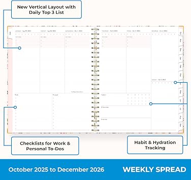 Blue Sky 2026 15-Month Weekly & Monthly Planner, 8.5x11, Londonberry