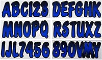 Vista 15 de Kit de registro número de fábrica, color azul y negro de Hardline Products, Blanco/Negro