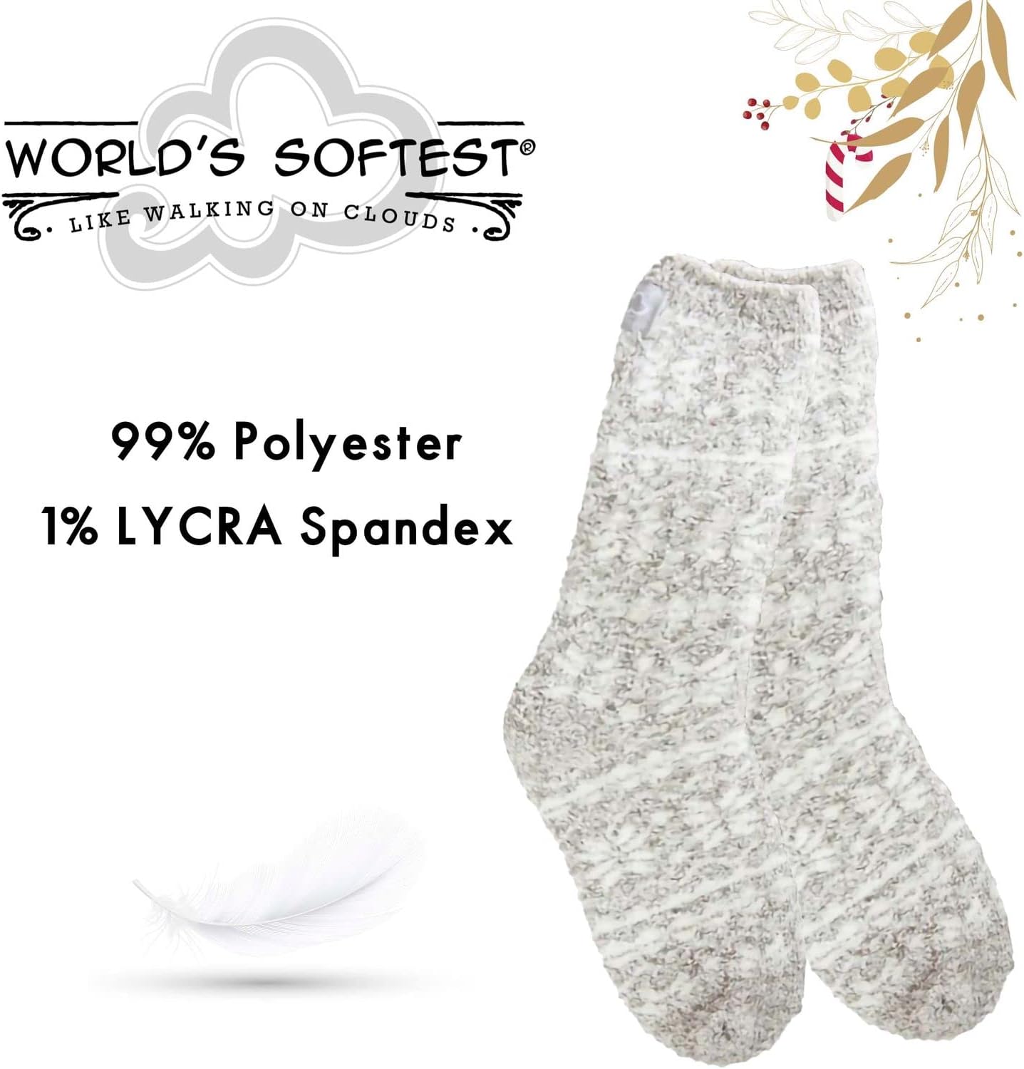 World's Softest Spring Cozy Crew OS Socks - Comfortable Crew Socks for Women - Image 6