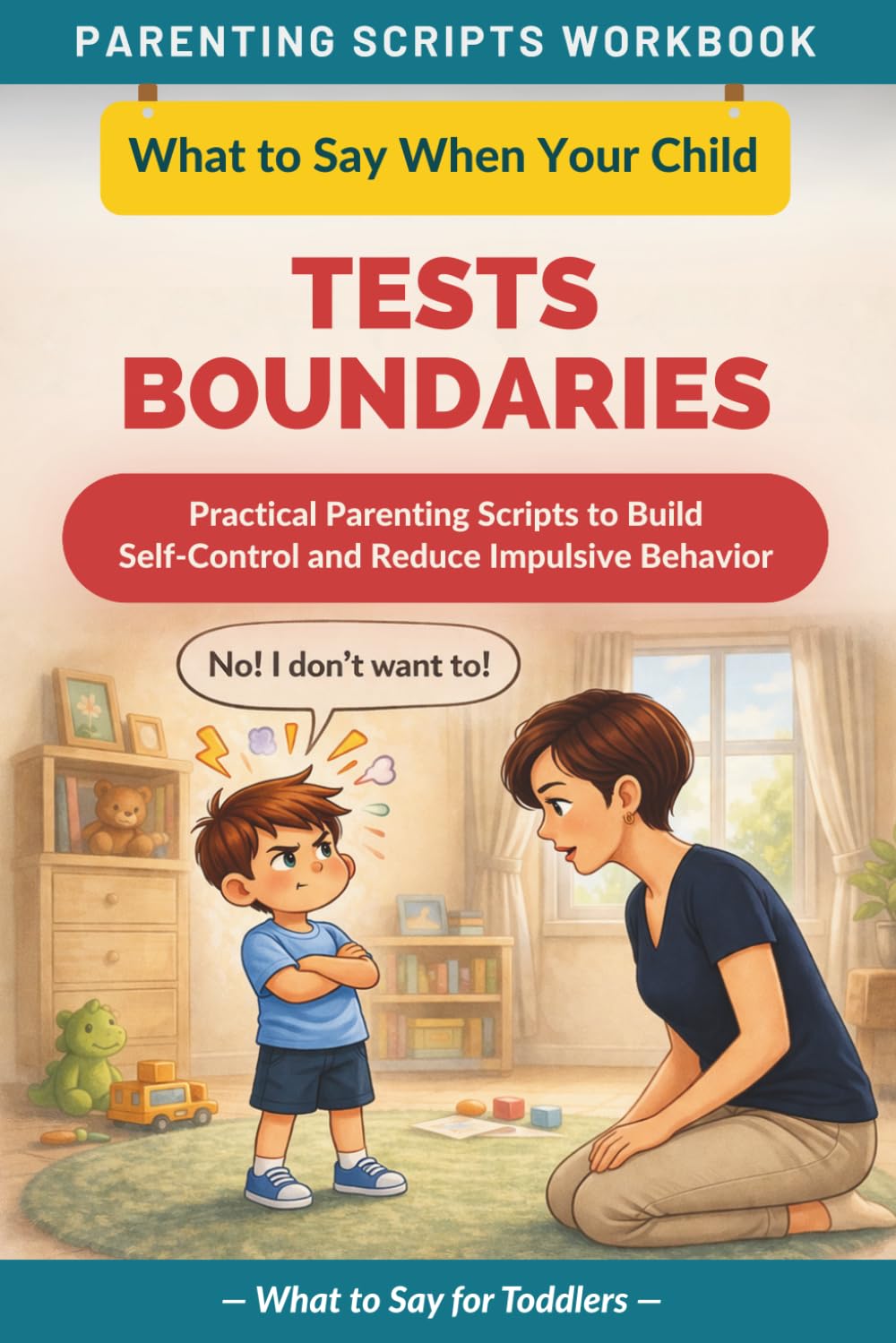 What to Say When Your Child Tests Boundaries: Proven Parenting Scripts Workbook to Set Limits and Reduce Power Struggles — For Toddlers (The What to Say Parenting Scripts Workbook)