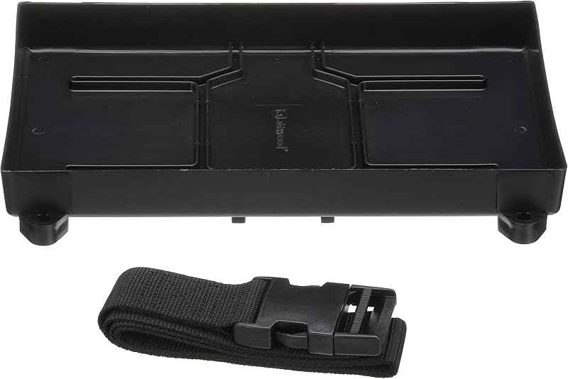 Bandeja para bateria attwood 9092-5 com cinta para bateria Série 24/24M – 17,78 x 27,94 cm