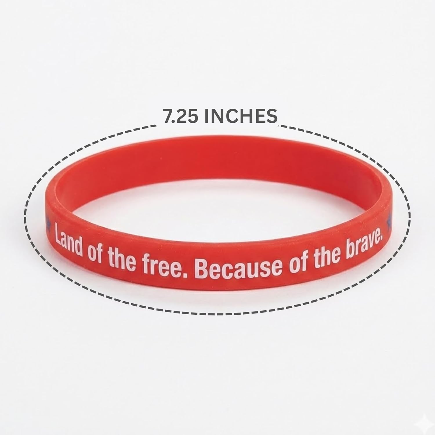 Fun Express Patriotic Thin Silicone Bands for Fourth of July - Rubber Bracelets - 24 Pieces