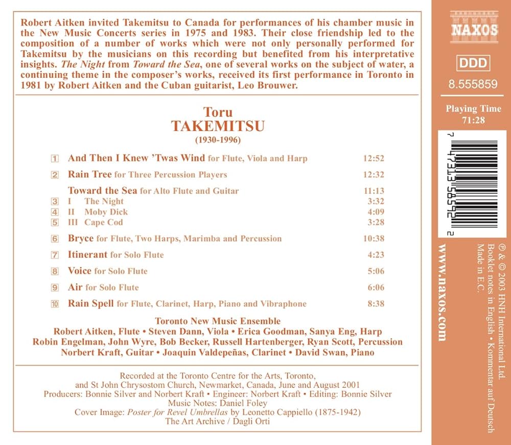 Toru Takemitsu, Toronto New Music Ensemble, Robert Aitken