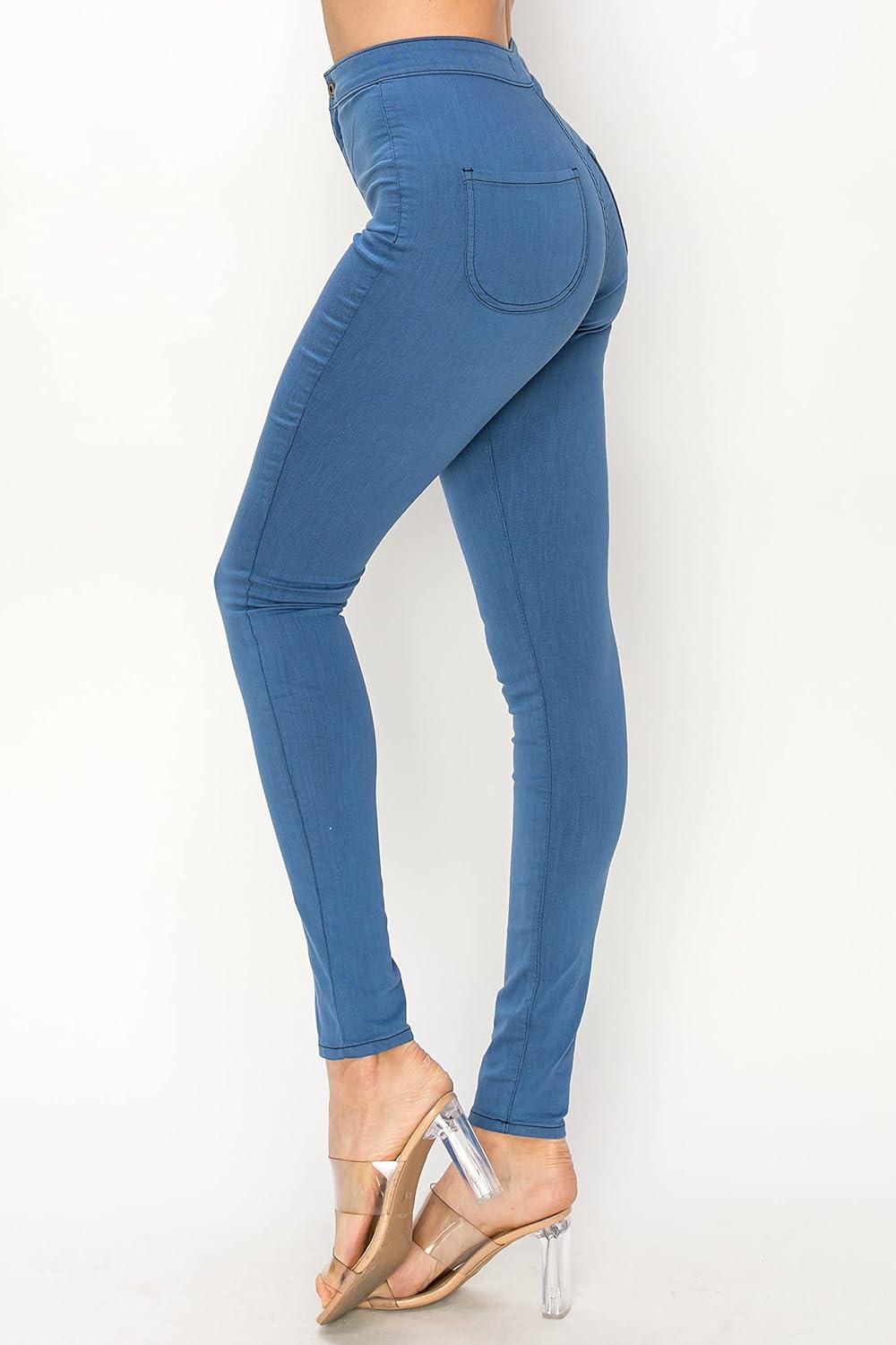 Aphrodite High Waisted Jeans for Women - High Rise Waist Skinny Slim Fit Stretch Casual Denim Pants with Back Pockets