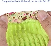 Vista 5 de 2 pares de fundas lavables de limpieza para zapatos, polvo de limpieza de suelos, pantuflas de microfibra de chenilla, para mopa de plumero, Verde