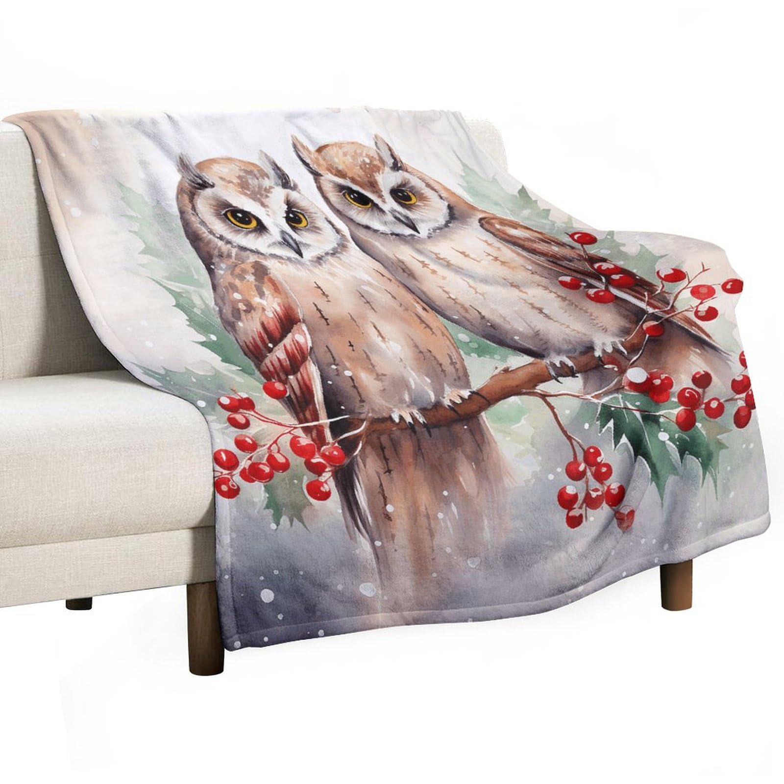 Couverture flanelle hiboux pour sublimer votre canapé et salon