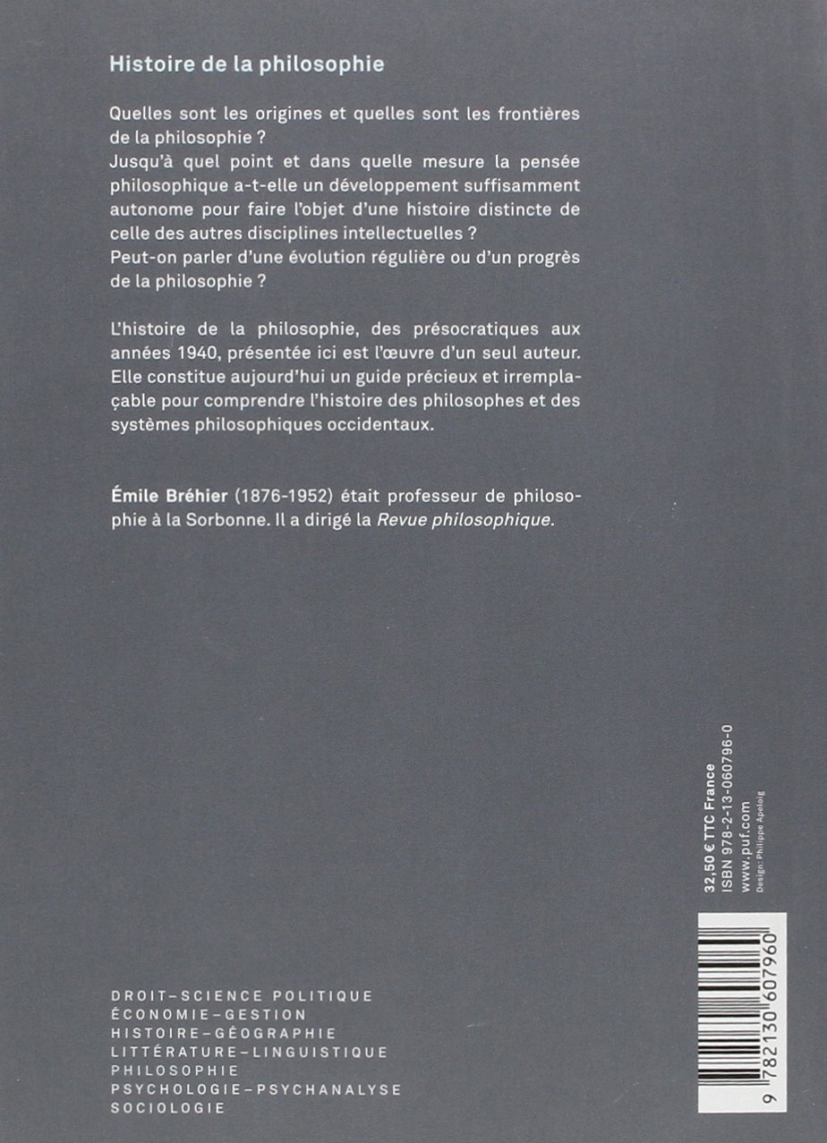 Histoire de la philosophie