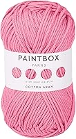 Vista 60 de Paintbox Yarns Hilo Aran 100% Algodón 1.76oz (50g), 93 Yardas (85m) - Lana Peinada Vino Tinto para Ganchillo o Tejer - Suave, Ligero para Suéteres