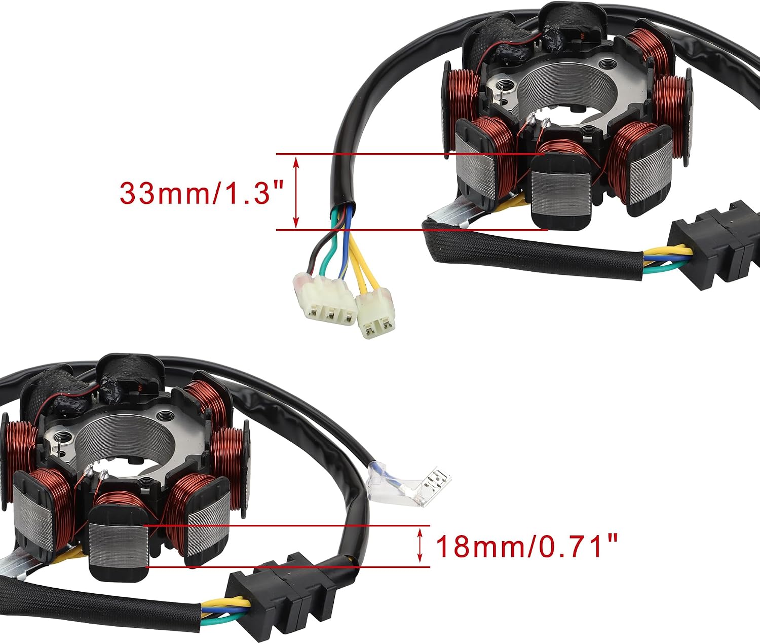 WOOSTAR 8 Coil 5 Wire Magneto Stator Replacement for TRX200 Fourtrax 200 1990-1991 TRX200D Fourtrax 200 1991-1997 TRX200A FourTrax 200 1990-1991 TRX200D FourTrax 200 Type || 1991-1997