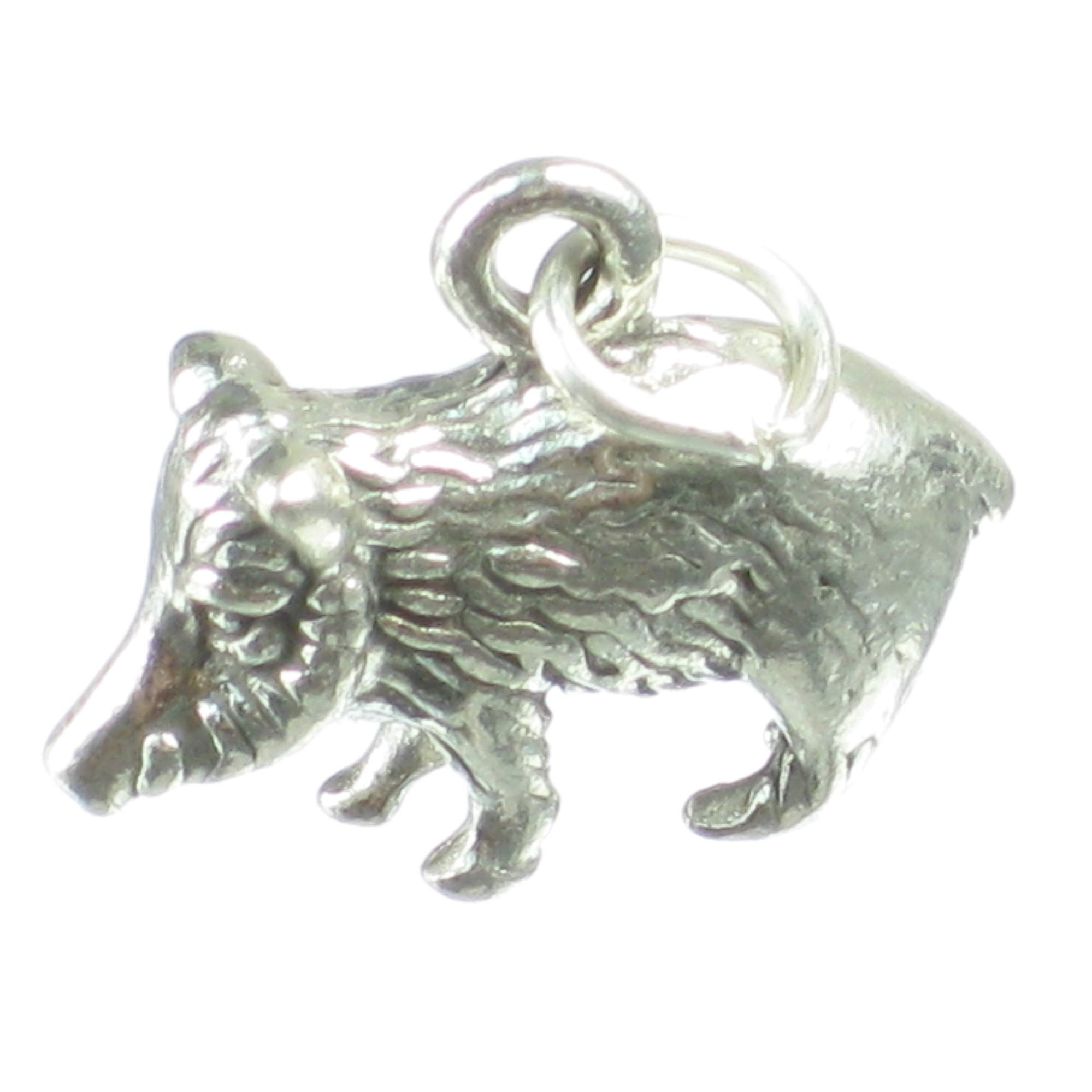 Maldon Jewellery Javelina sterling silver charm .925 x 1 Javelinas wild pigs charms