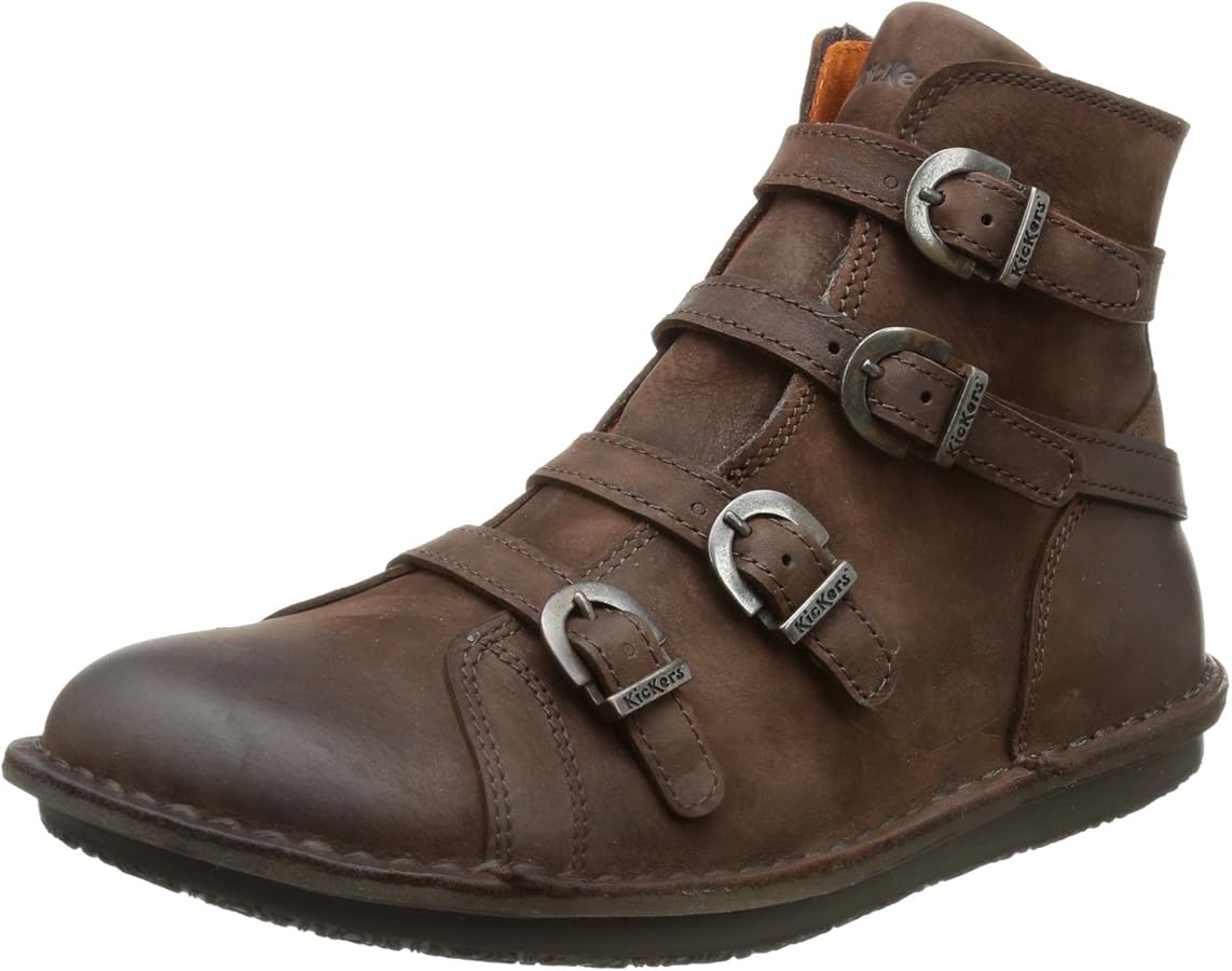 Bottes en cuir Vienne Marron Bocage - Femme | Place des Tendances